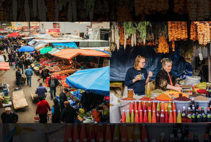 flightio | shurupchik | Instagram | A highlight of Tbilisi's culinary scene is the Dezerter Bazaar, the largest and oldest open-air food market in the city.